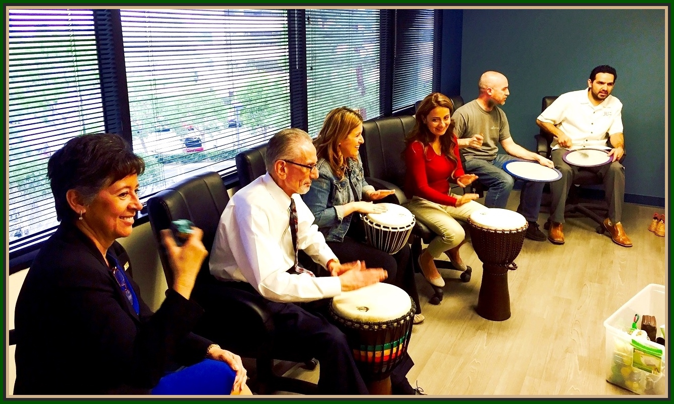 Drum Circle Instruction in Orange County CA for Workplace Teambuilding